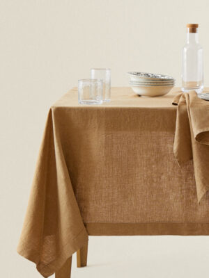 Vintage Linen Tablecloth