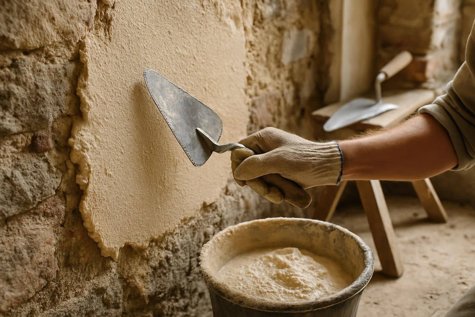 Découvrez la recette naturelle de l'enduit chaux sable, idéal pour protéger et embellir vos murs tout en respectant l'environnement.
