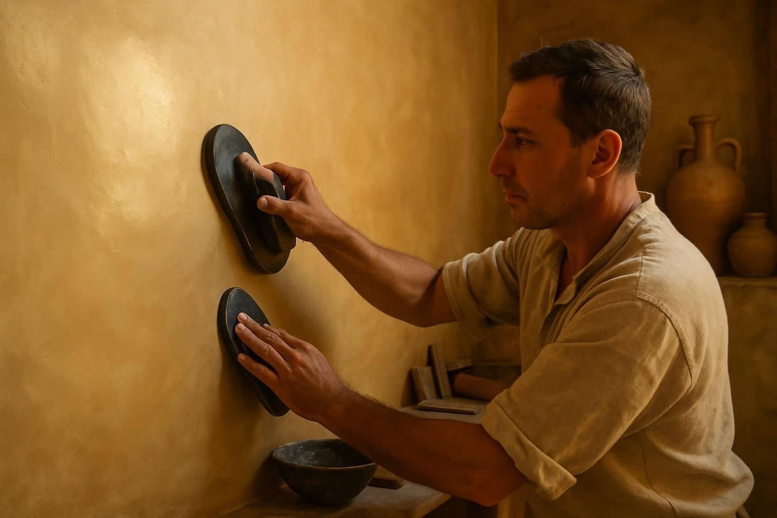 Découvrez les techniques et astuces pour réaliser une peinture effet tadelakt, une finition traditionnelle marocaine élégante et durable pour vos murs.