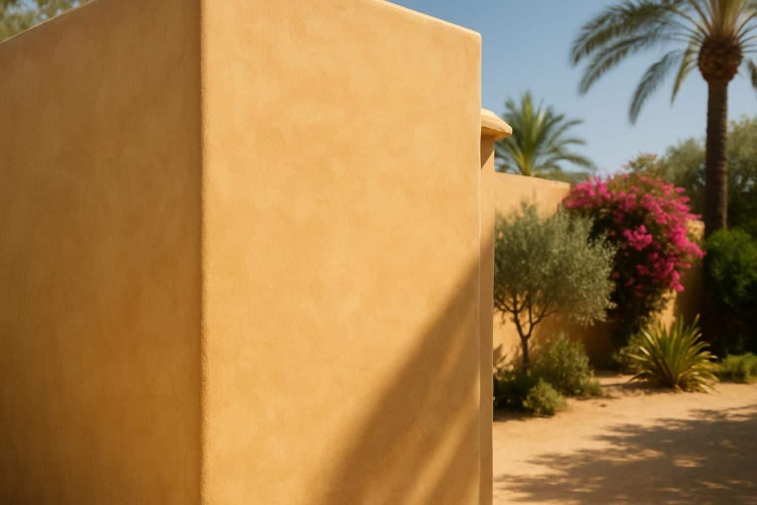 Découvrez le Tadelakt extérieur, l'enduit marocain traditionnel qui sublime vos murs avec élégance et résistance. Apportez une touche unique et naturelle à votre façade grâce à cette technique artisanale.