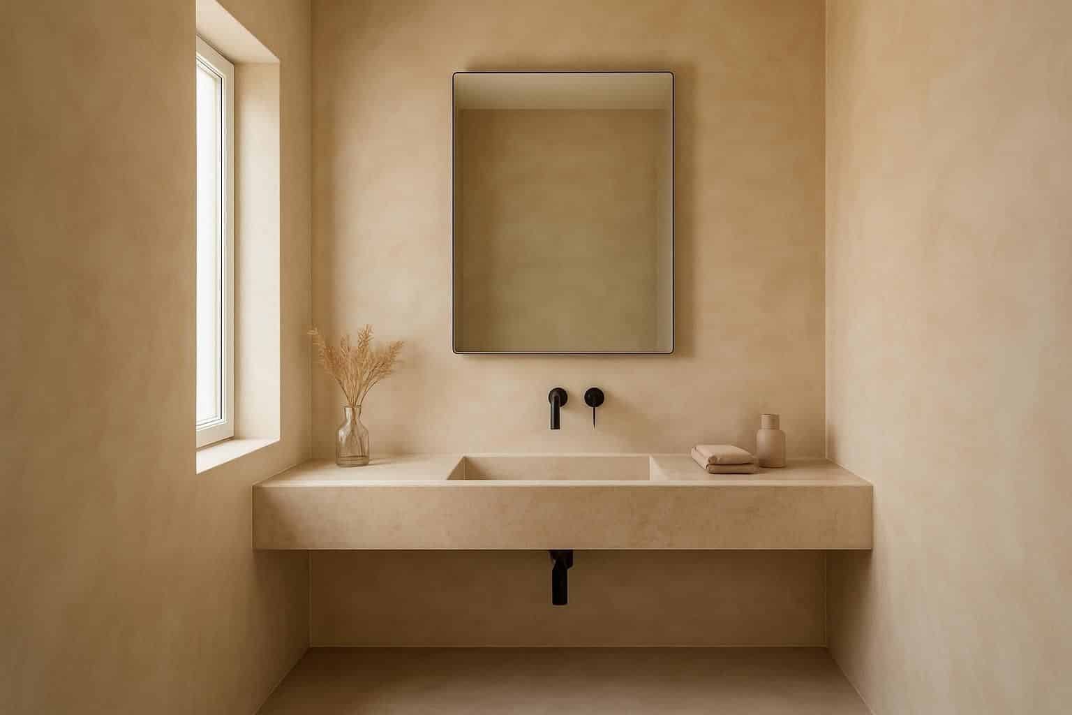 Découvrez notre guide complet sur le tadelakt pour salle de bain et obtenez une finition parfaite, élégante et résistante pour vos murs et surfaces.