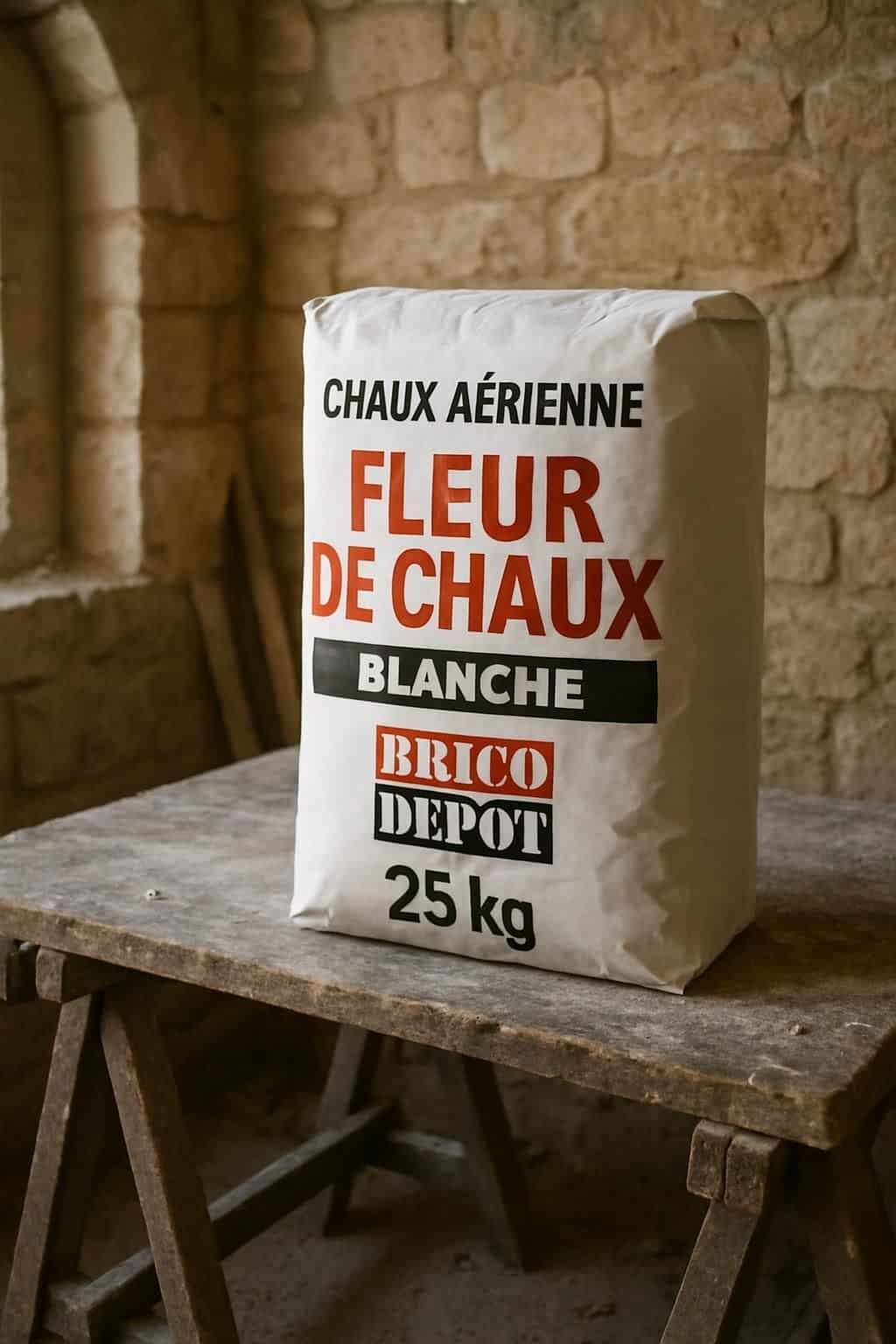 Achetez de la chaux aérienne blanche en sac de 25 kg chez Brico Dépôt, idéale pour vos travaux de construction et rénovation. Qualité professionnelle pour un résultat durable.