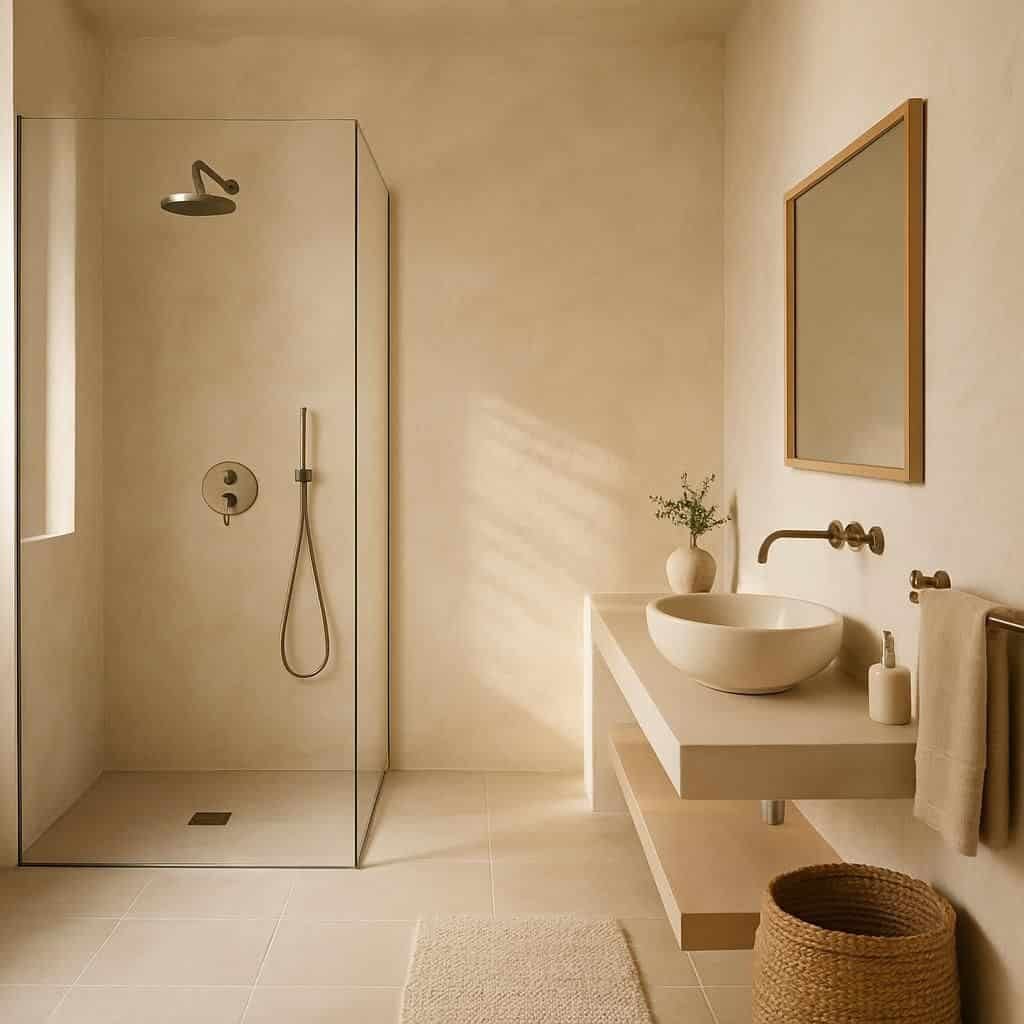 Découvrez notre guide complet sur l'enduit naturel pour salle de bain, avec des conseils pratiques pour choisir, appliquer et entretenir un revêtement sain et écologique.